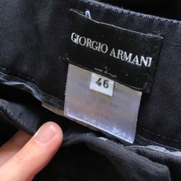 Giorgio Armani Black Wide-Leg Pants - Picture 5 of 8
